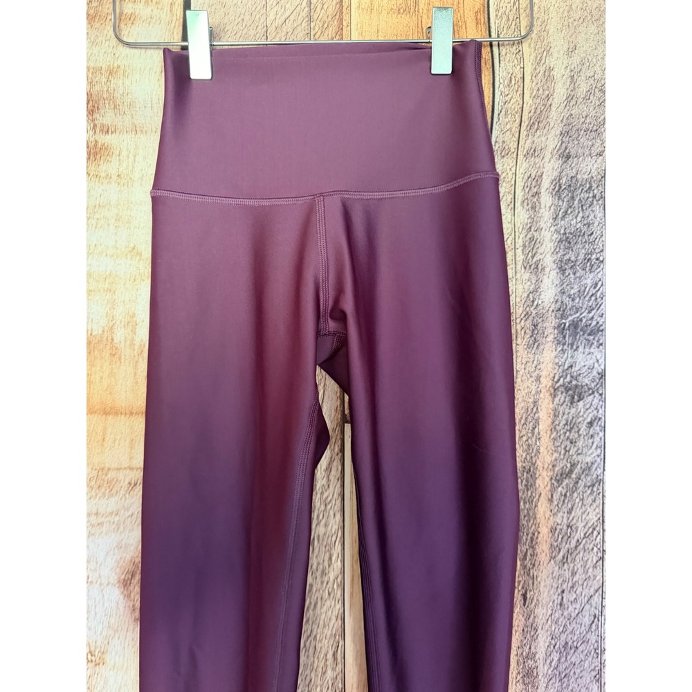 Alo Yoga 7/8 Leggings Athleisure Plum Pilates Activewear Barre Workout Size XXS - Picture 3 of 7
